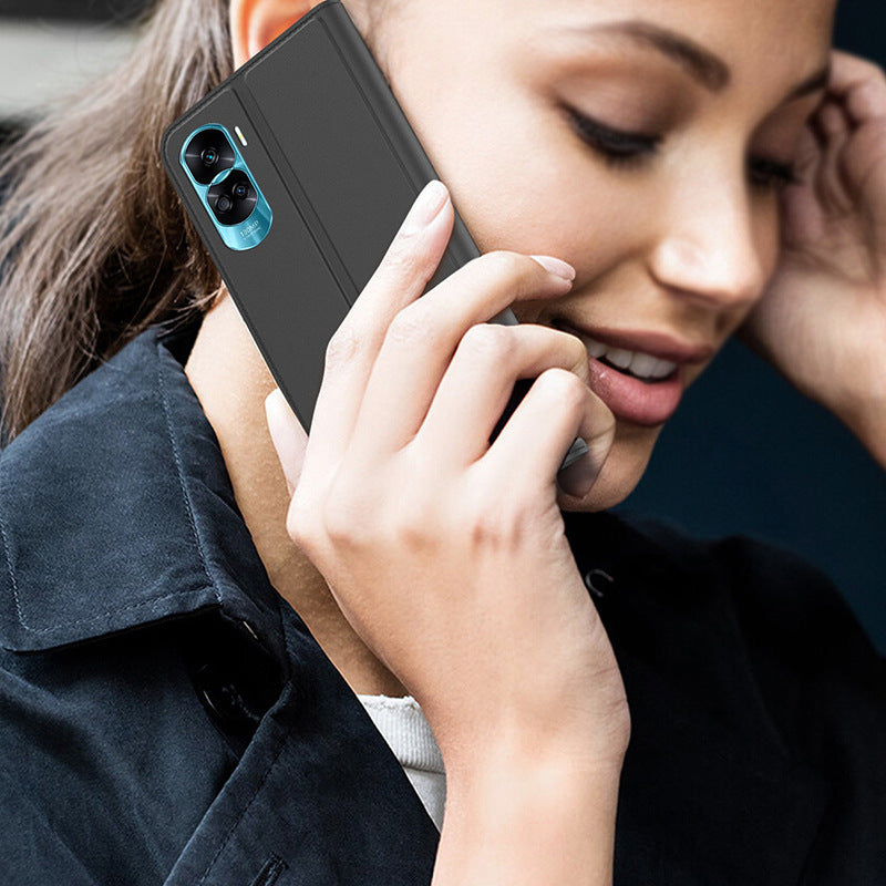 For Honor 90 Lite 5G / X50i 5G Phone Cover Card Slot PU Leather Foldable Stand Flip Phone Case