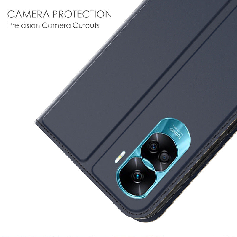 For Honor 90 Lite 5G / X50i 5G Phone Cover Card Slot PU Leather Foldable Stand Flip Phone Case