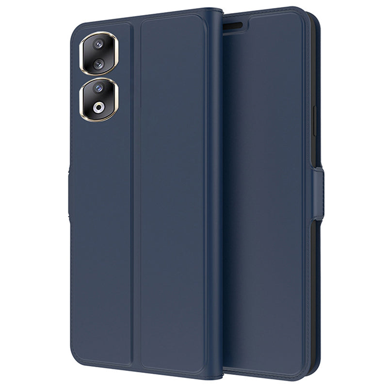 For Honor 90 Pro PU Leather Stand Cover Card Holder Shock-absorbing Phone Case