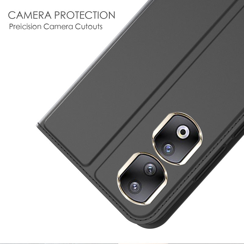 For Honor 90 Pro Card Slot Phone Cover Fall Protection PU Leather Stand Phone Case