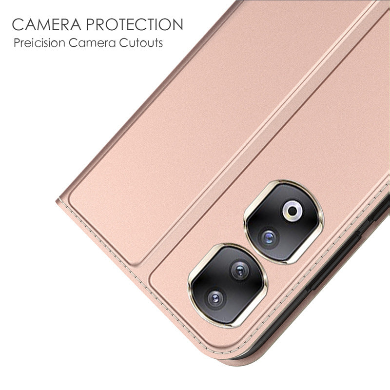 For Honor 90 Pro Card Slot Phone Cover Fall Protection PU Leather Stand Phone Case