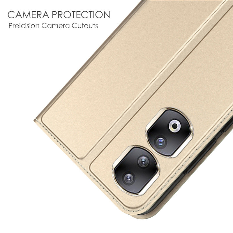 For Honor 90 Pro Card Slot Phone Cover Fall Protection PU Leather Stand Phone Case