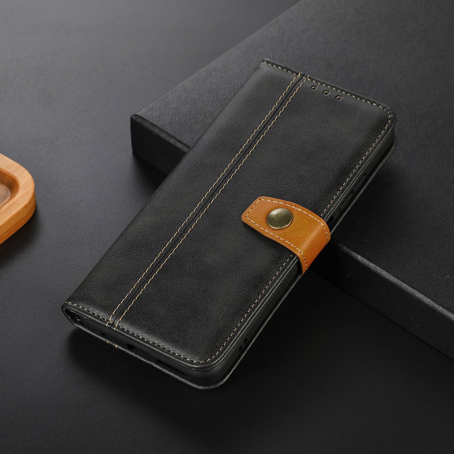 For Honor 90 Full Protection Shell Phone Case Calf Texture Leather Wallet Stand Cover