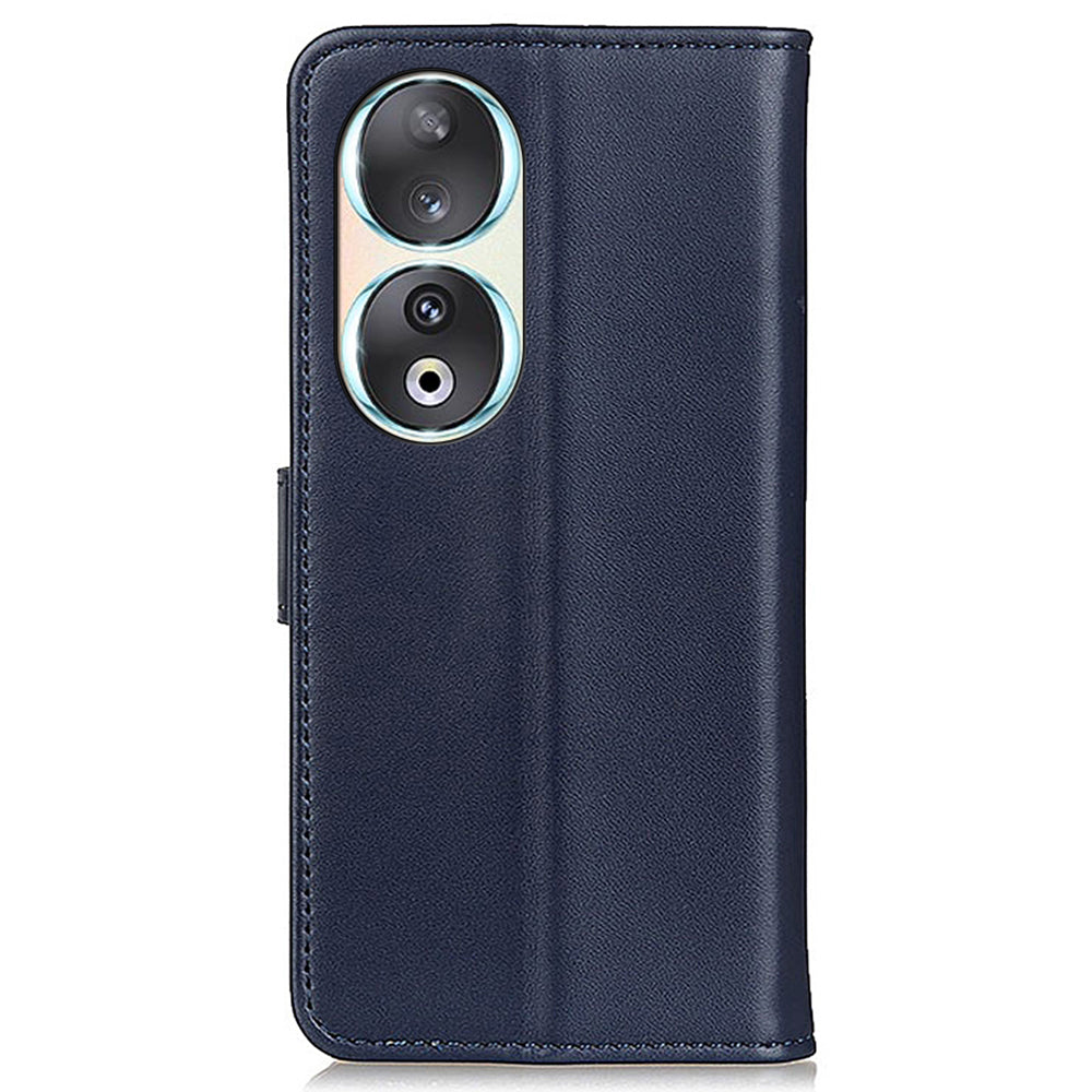 For Honor 90 Stand Phone Cover Textured PU Leather Wallet Anti-Scratch Smartphone Case