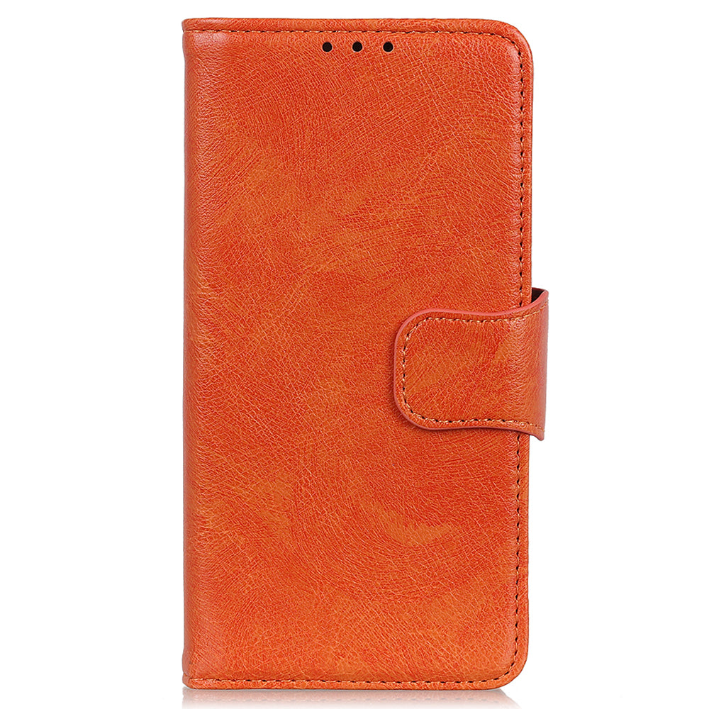 For Honor 90 Split Leather Wallet Stand Protective Case Nappa Texture Phone Cover