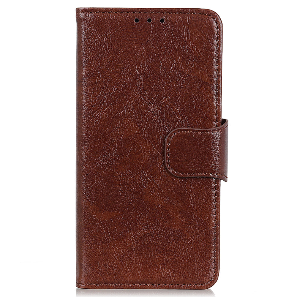 For Honor 90 Split Leather Wallet Stand Protective Case Nappa Texture Phone Cover
