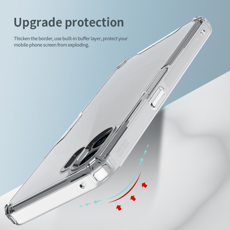 NILLKIN Nature Pro Series Crystal Clear PC+TPU Case for Nothing Phone (2) Shockproof Slim Phone Cover