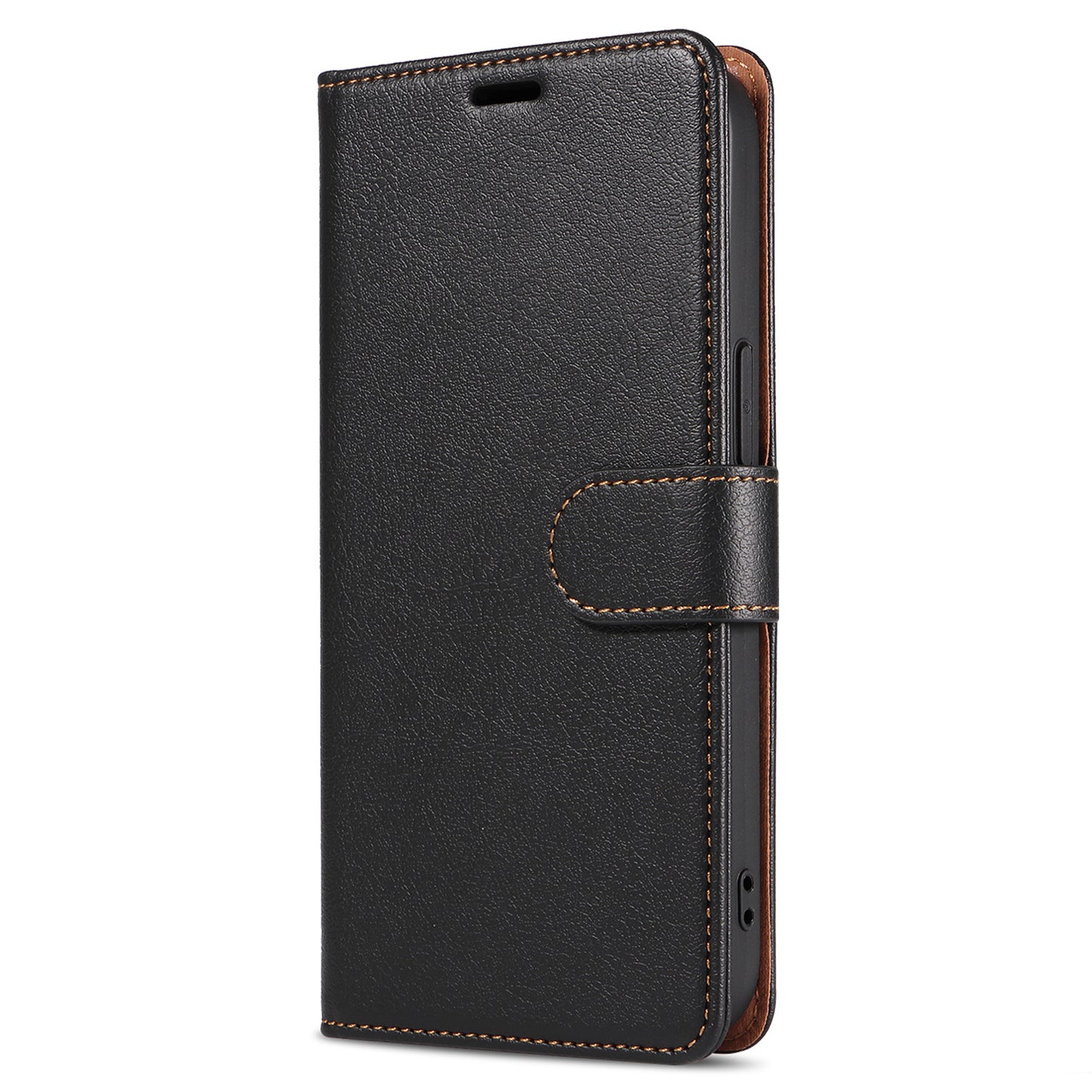001 For iPhone 15 Pro RFID Blocking Wallet Magnetic Closure Phone Case PU Leather Stand Cover