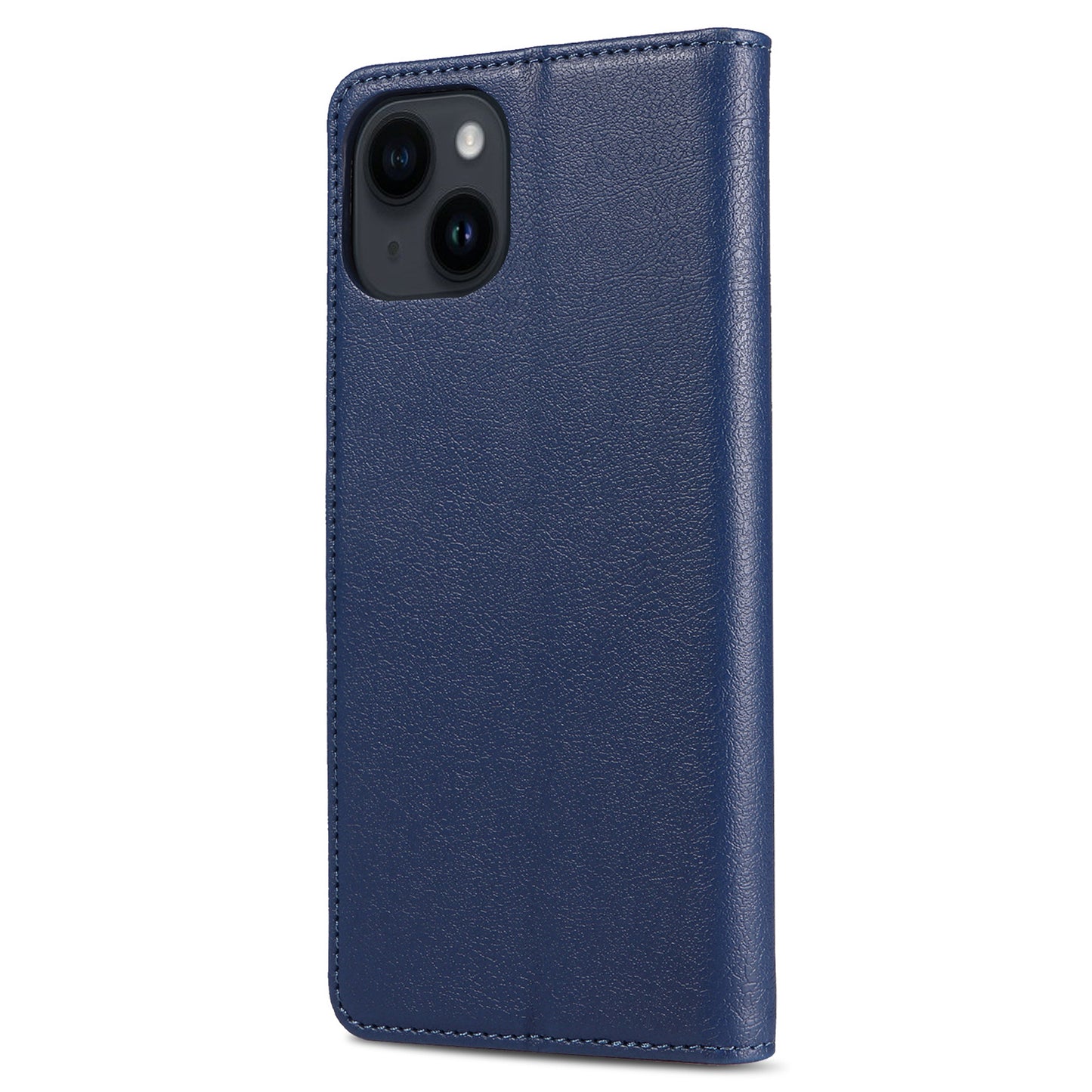 001 For iPhone 15 Pro RFID Blocking Wallet Magnetic Closure Phone Case PU Leather Stand Cover
