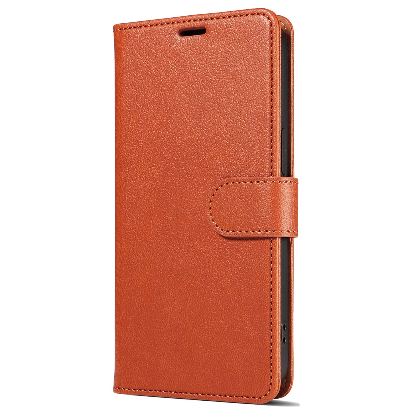 001 For iPhone 15 Pro RFID Blocking Wallet Magnetic Closure Phone Case PU Leather Stand Cover