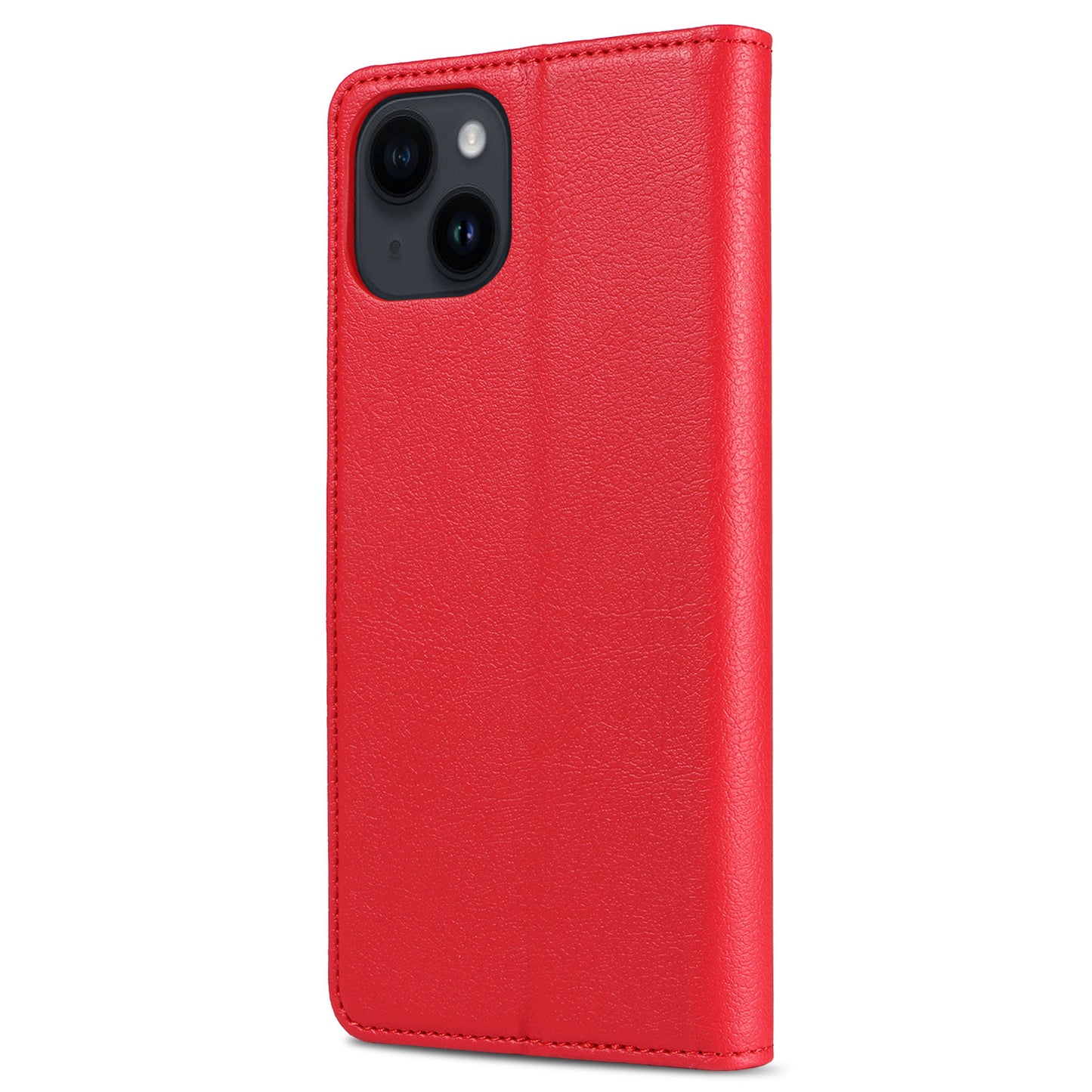 001 For iPhone 15 Pro Max Magnetic Closure Phone Case RFID Blocking Wallet PU Leather Stand Cover