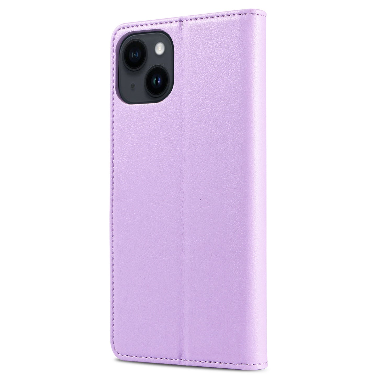 001 For iPhone 15 Pro Max Magnetic Closure Phone Case RFID Blocking Wallet PU Leather Stand Cover