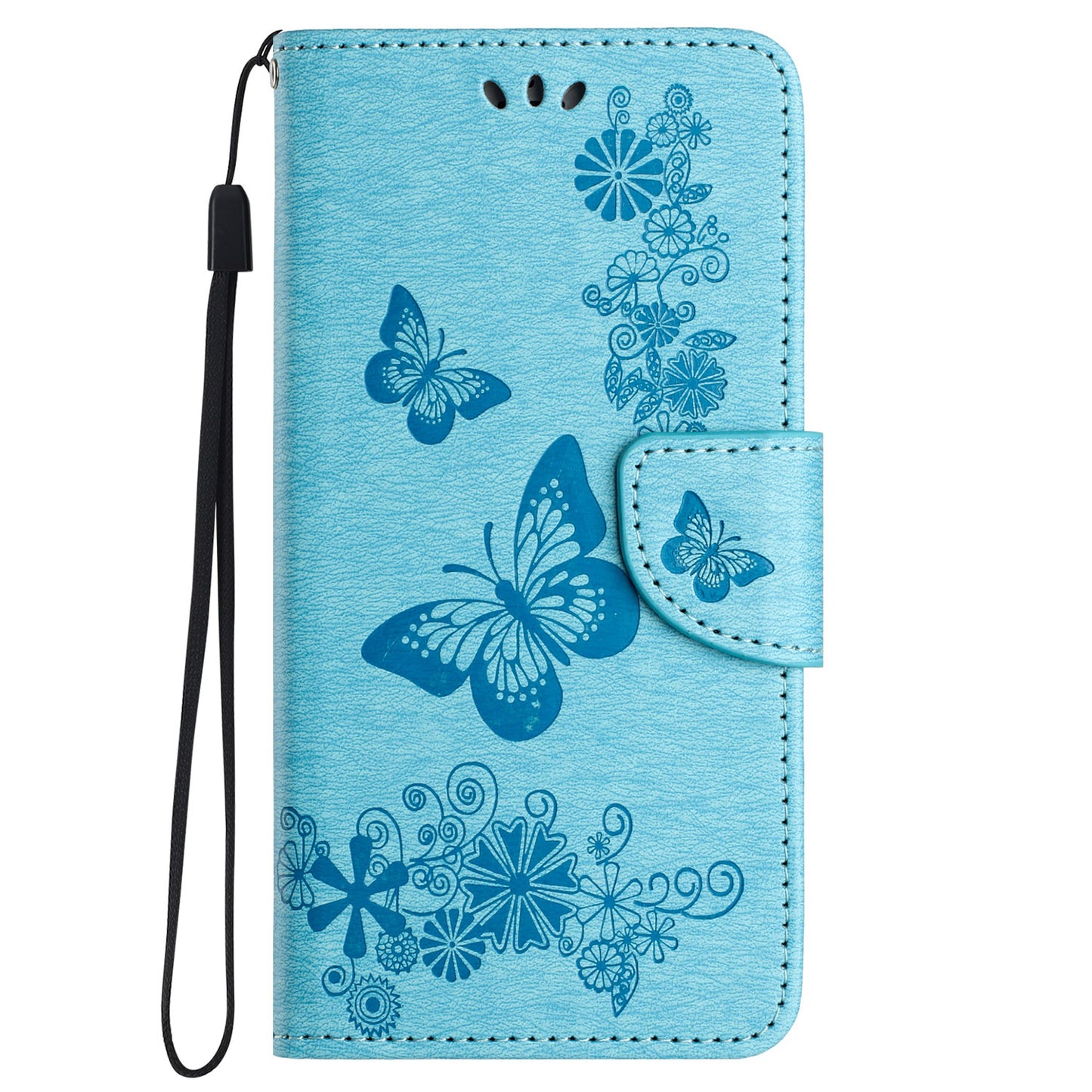 For Honor 90 Lite 5G / X50i 5G Butterflies Flower Imprinting Stand Phone Cover Leather Wallet Case