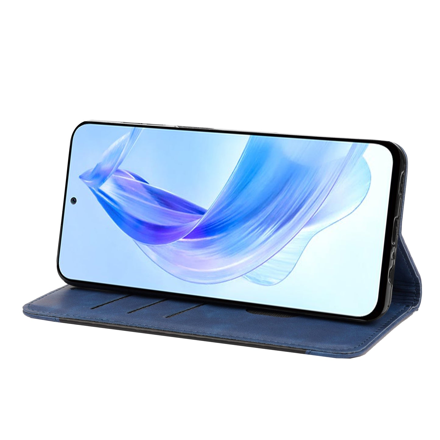 For Honor 90 Lite 5G/X50i 5G Shockproof Skin-touch Cell Phone Leather Case Wallet Phone Stand Cover