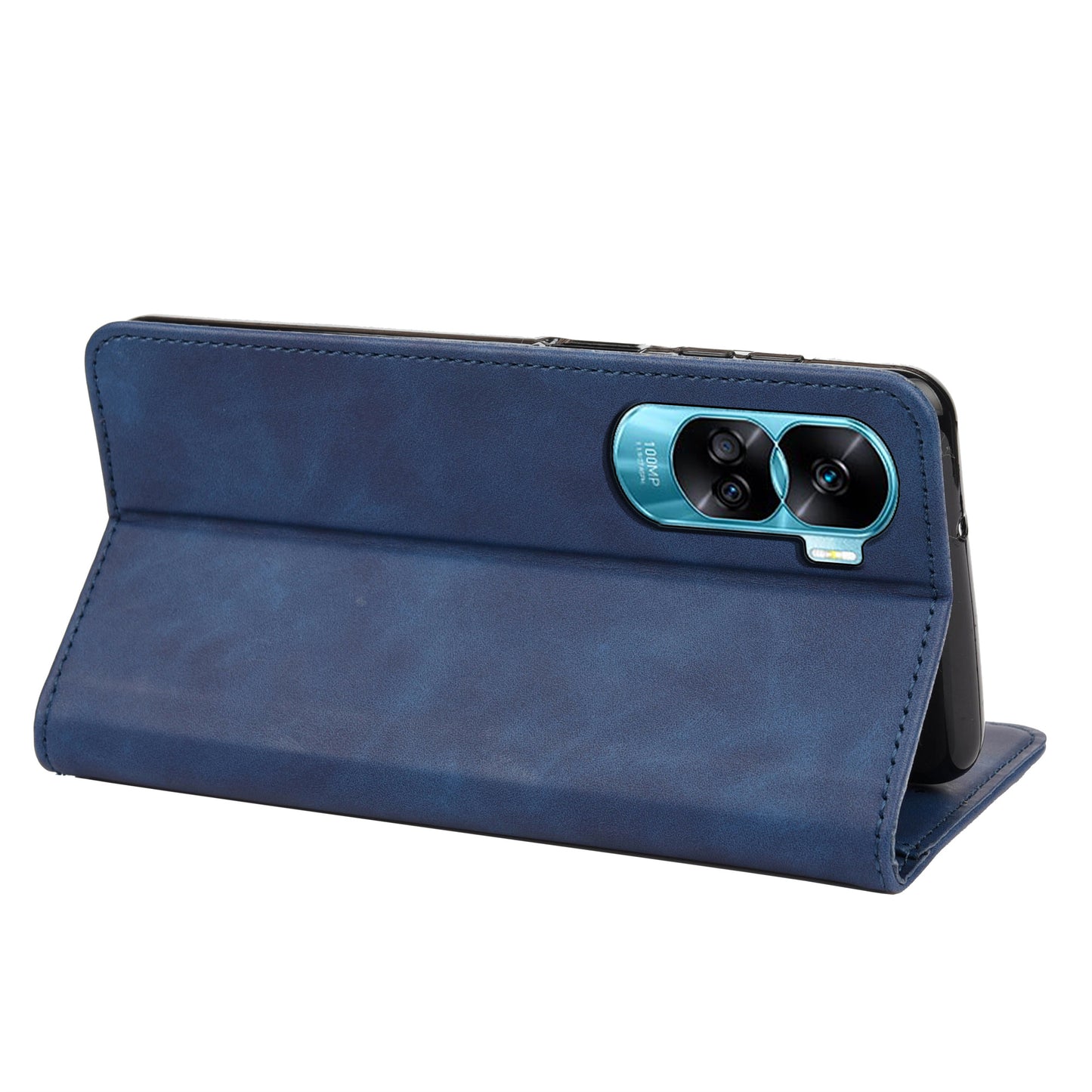 For Honor 90 Lite 5G/X50i 5G Shockproof Skin-touch Cell Phone Leather Case Wallet Phone Stand Cover