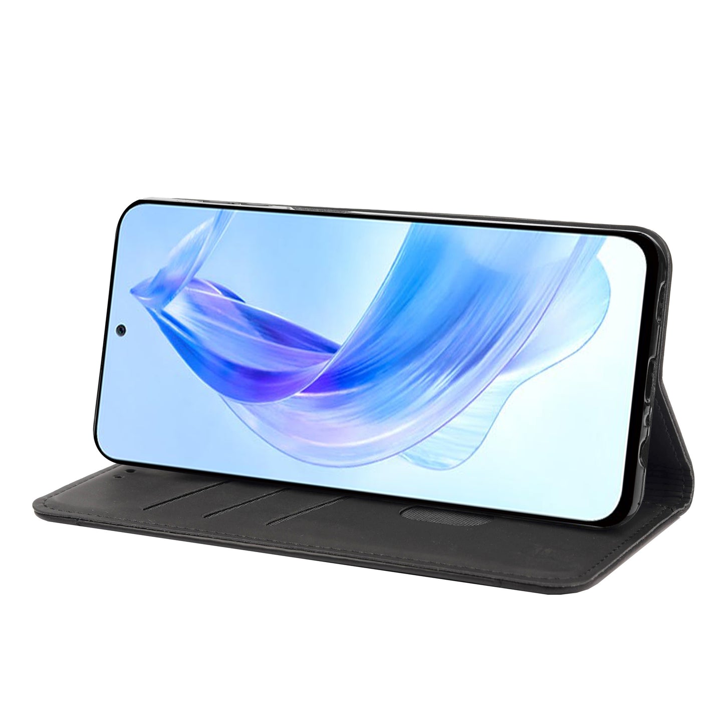 For Honor 90 Lite 5G/X50i 5G Shockproof Skin-touch Cell Phone Leather Case Wallet Phone Stand Cover