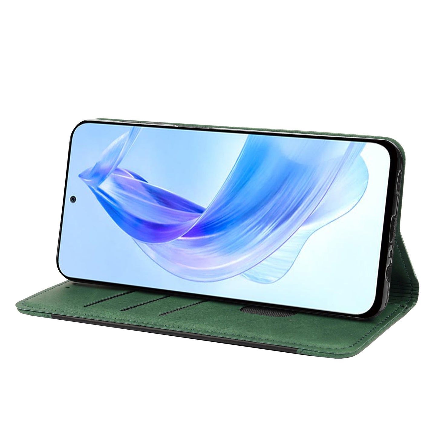 For Honor 90 Lite 5G/X50i 5G Shockproof Skin-touch Cell Phone Leather Case Wallet Phone Stand Cover