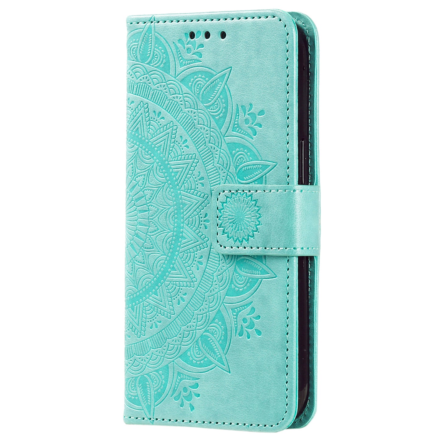 For Honor 90 Lite 5G / X50i 5G Leather Wallet Phone Cover Mandala Flower Imprint Stand Case with Strap