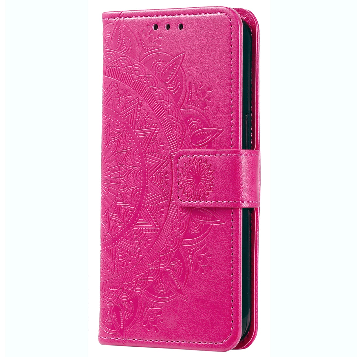 For Honor 90 Lite 5G / X50i 5G Leather Wallet Phone Cover Mandala Flower Imprint Stand Case with Strap