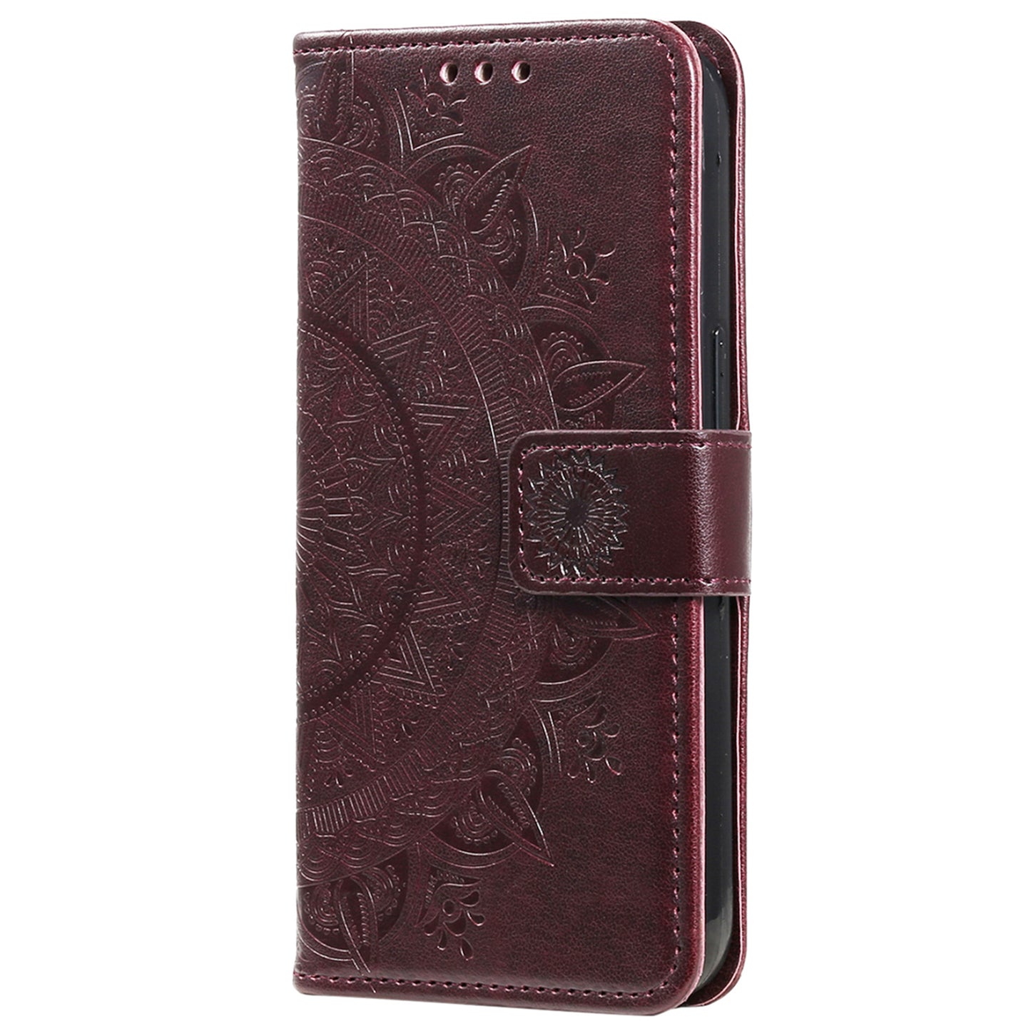 For Honor 90 Lite 5G / X50i 5G Leather Wallet Phone Cover Mandala Flower Imprint Stand Case with Strap