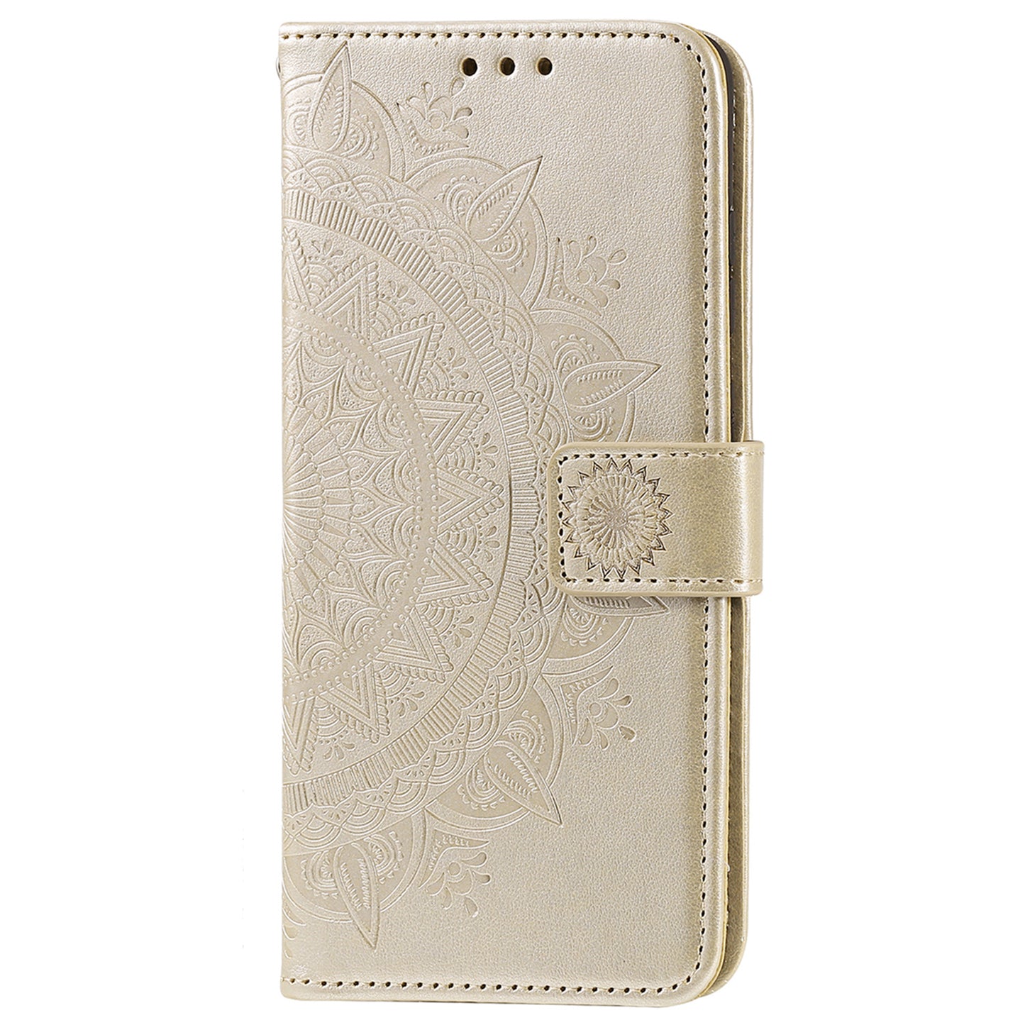 For Honor 90 Lite 5G / X50i 5G Leather Wallet Phone Cover Mandala Flower Imprint Stand Case with Strap