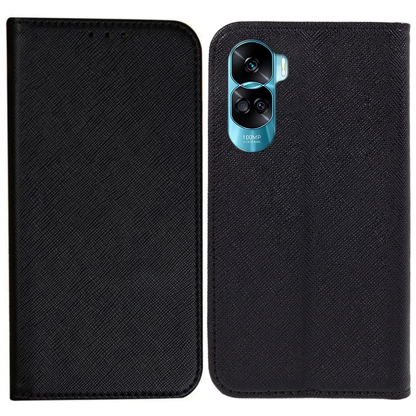For Honor 90 Lite 5G / X50i 5G Leather Protective Case Cross Texture Wallet Stand Phone Cover