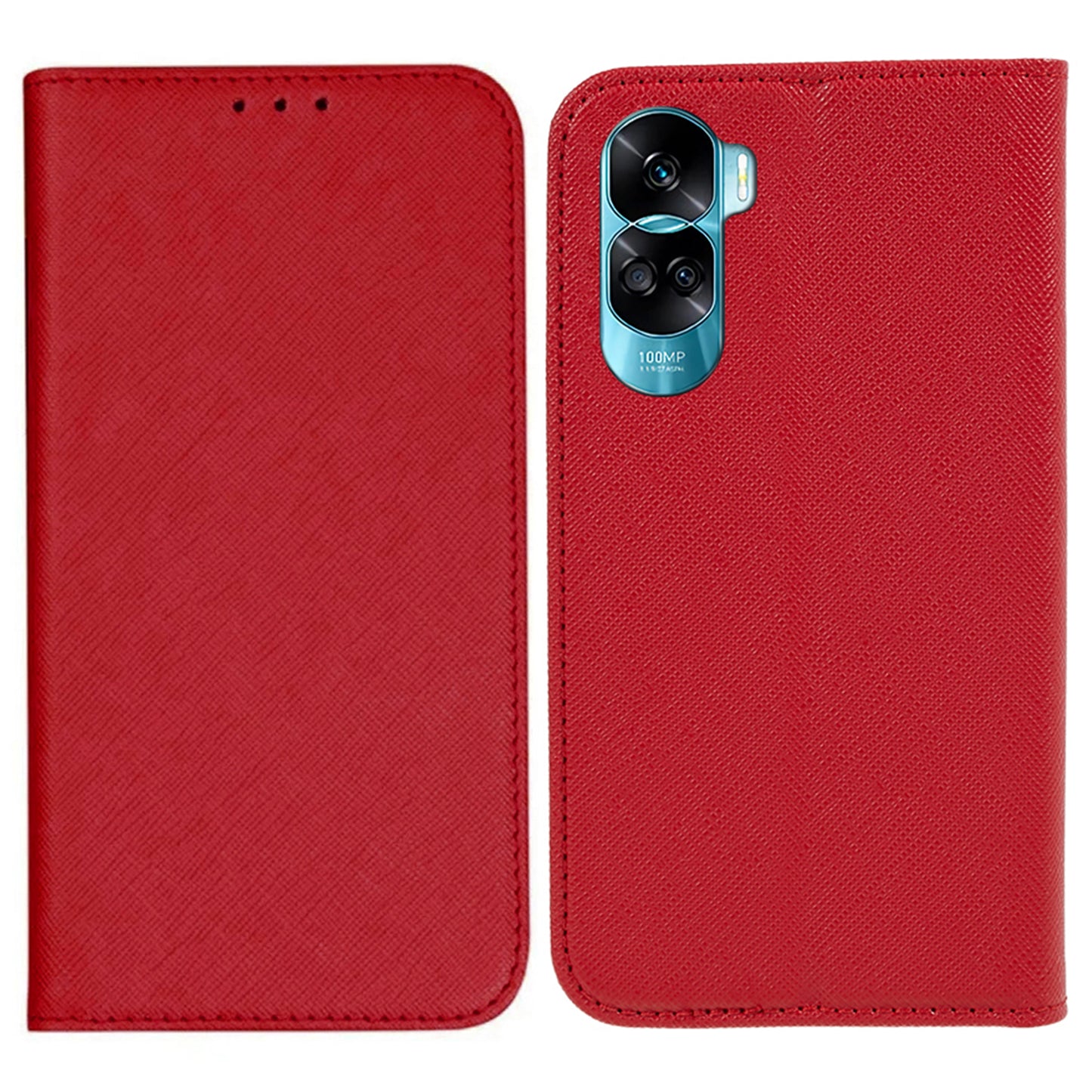 For Honor 90 Lite 5G / X50i 5G Leather Protective Case Cross Texture Wallet Stand Phone Cover