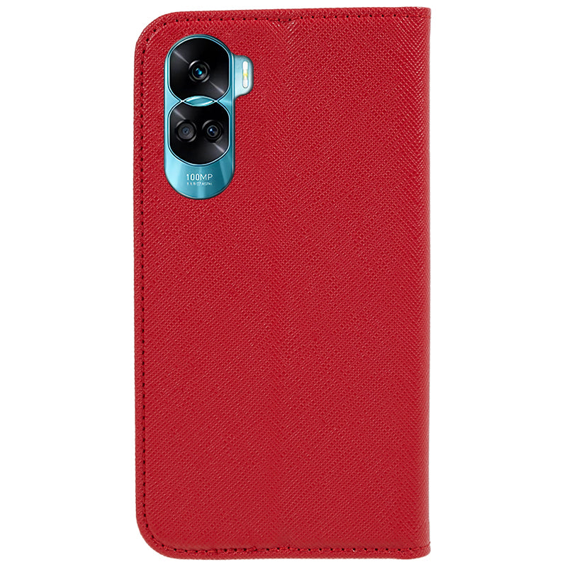 For Honor 90 Lite 5G / X50i 5G Leather Protective Case Cross Texture Wallet Stand Phone Cover