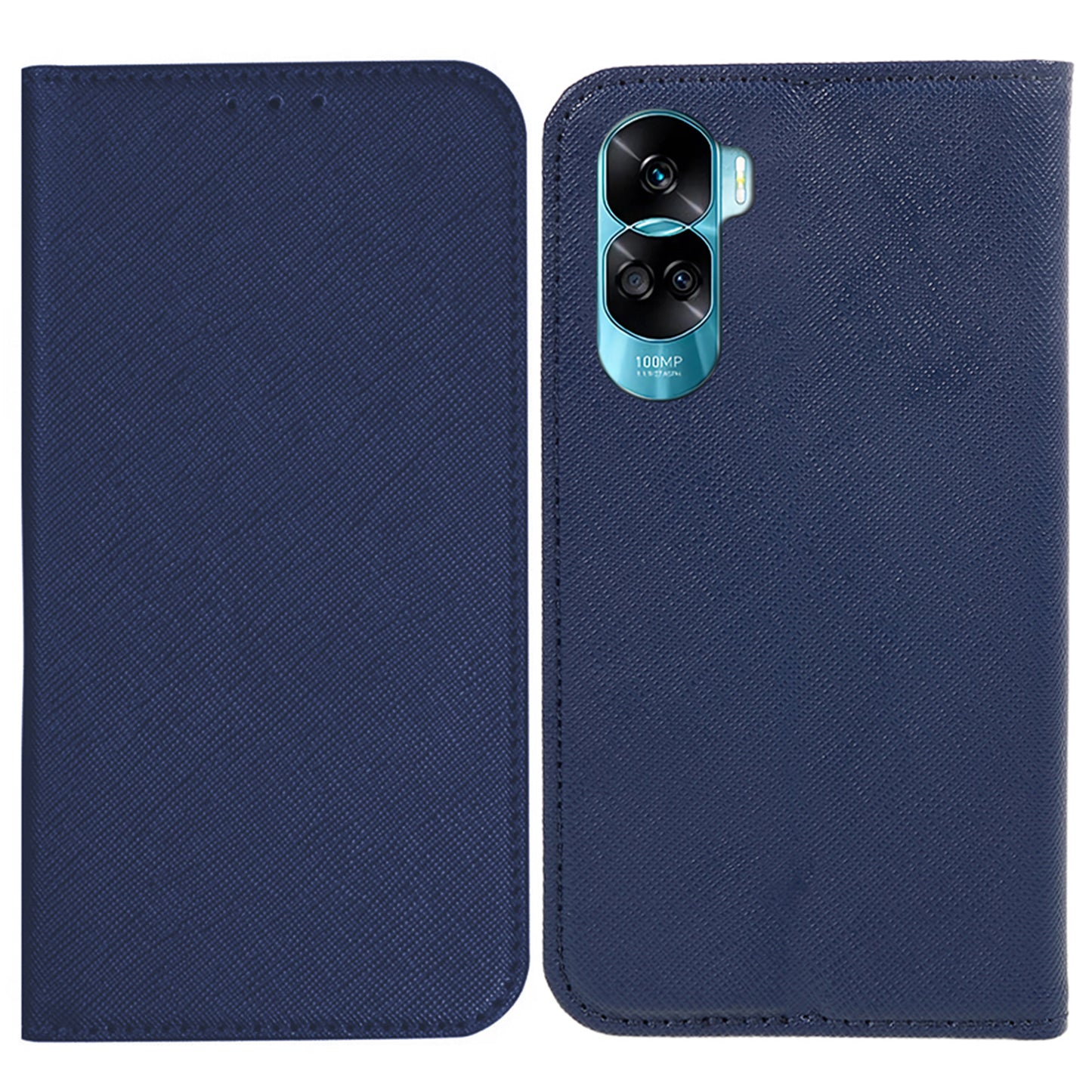 For Honor 90 Lite 5G / X50i 5G Leather Protective Case Cross Texture Wallet Stand Phone Cover