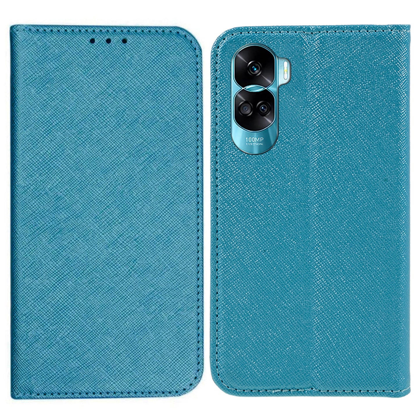 For Honor 90 Lite 5G / X50i 5G Leather Protective Case Cross Texture Wallet Stand Phone Cover