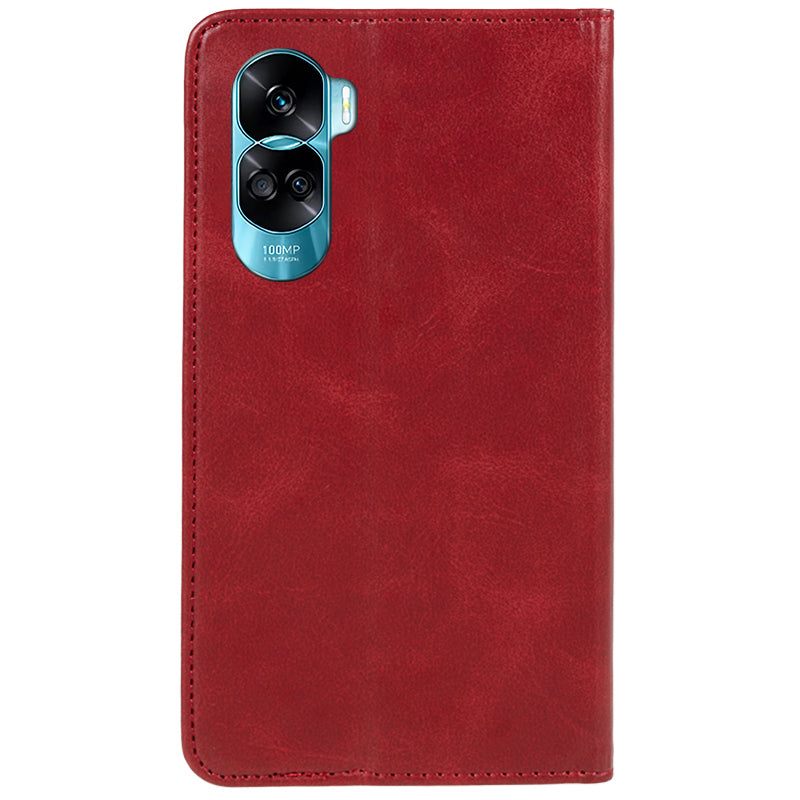 For Honor 90 Lite 5G / X50i 5G Leather Anti-drop Phone Case Calf Texture Wallet Stand Cover