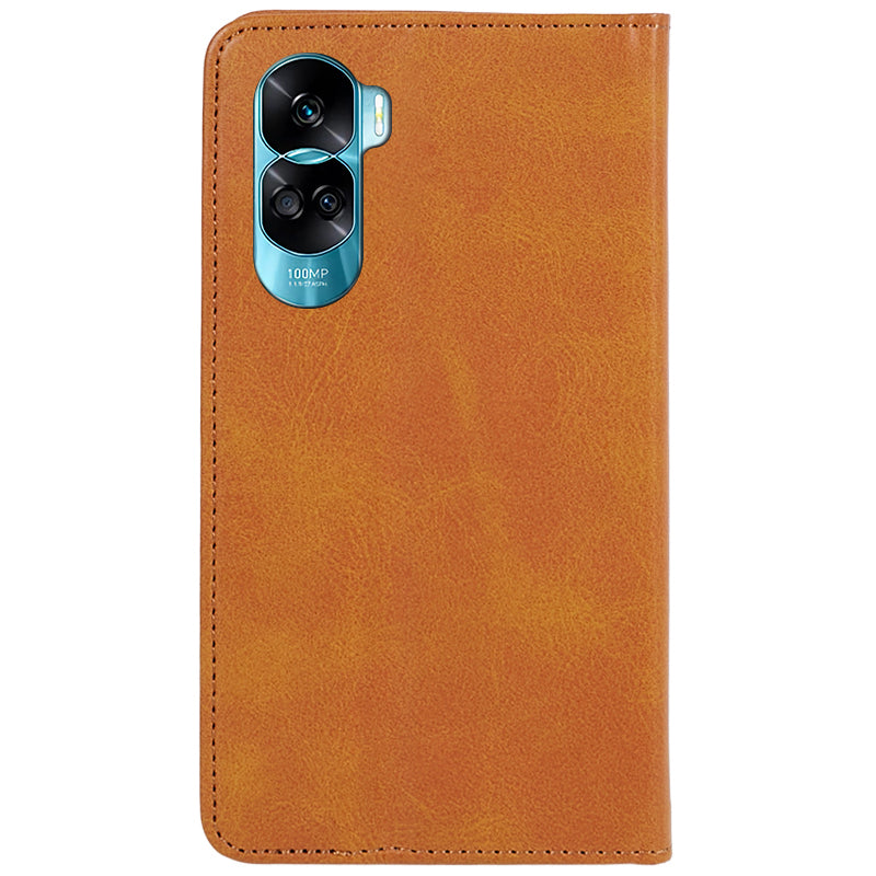 For Honor 90 Lite 5G / X50i 5G Leather Anti-drop Phone Case Calf Texture Wallet Stand Cover