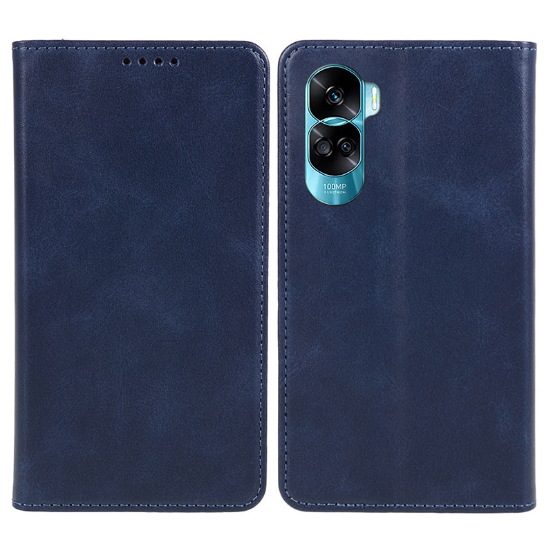 For Honor 90 Lite 5G / X50i 5G Leather Anti-drop Phone Case Calf Texture Wallet Stand Cover