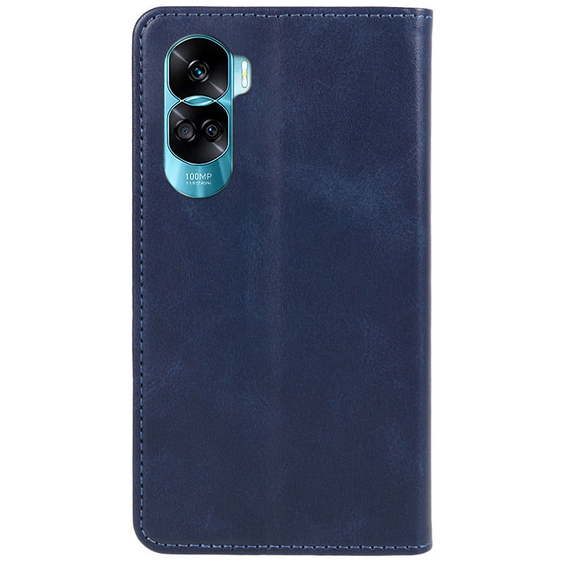 For Honor 90 Lite 5G / X50i 5G Leather Anti-drop Phone Case Calf Texture Wallet Stand Cover