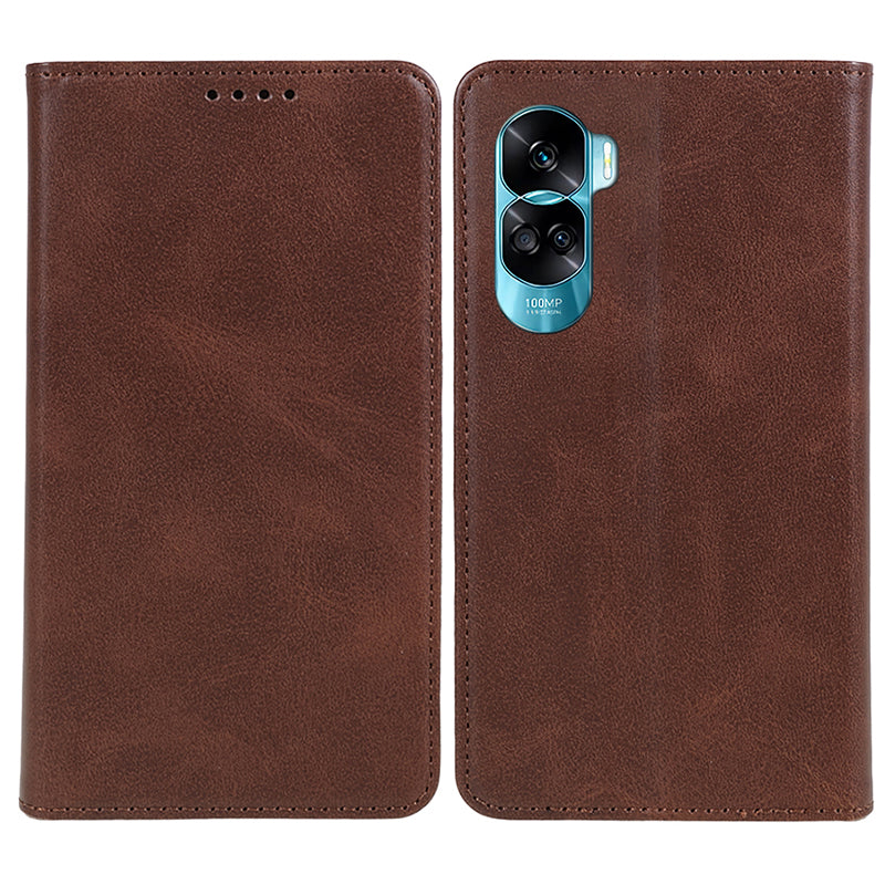 For Honor 90 Lite 5G / X50i 5G Leather Anti-drop Phone Case Calf Texture Wallet Stand Cover