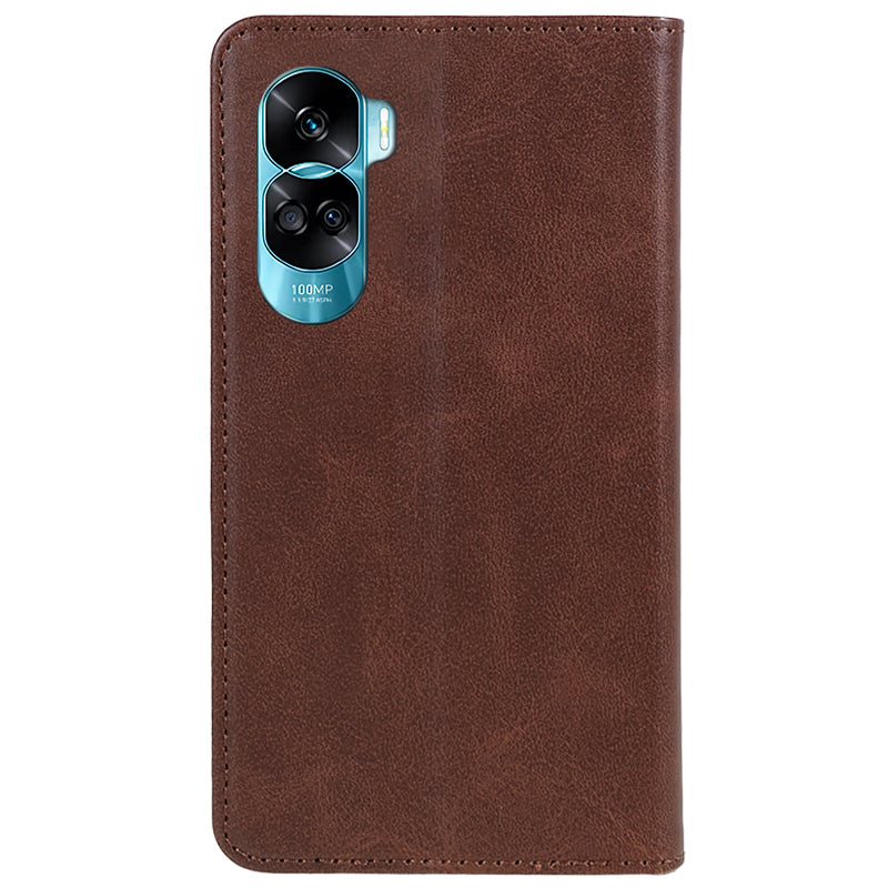 For Honor 90 Lite 5G / X50i 5G Leather Anti-drop Phone Case Calf Texture Wallet Stand Cover