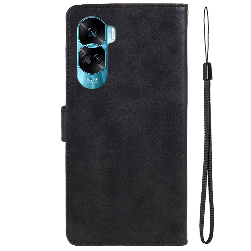 For Honor 90 Lite 5G / X50i 5G Magnetic Clasp Phone Case Calf Texture Leather Wallet Stand Cover