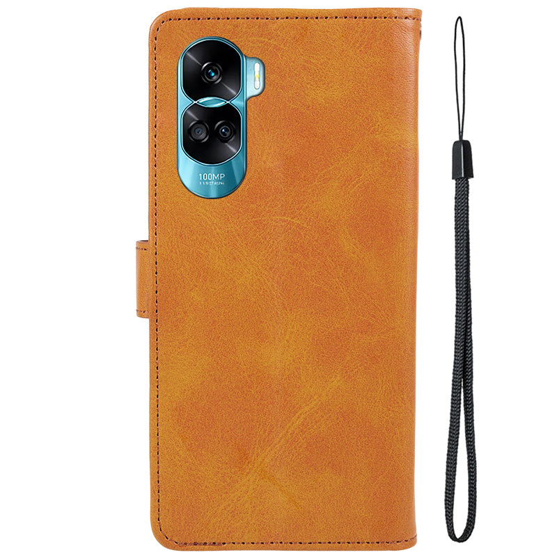 For Honor 90 Lite 5G / X50i 5G Magnetic Clasp Phone Case Calf Texture Leather Wallet Stand Cover