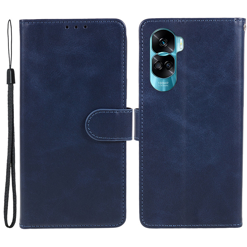 For Honor 90 Lite 5G / X50i 5G Magnetic Clasp Phone Case Calf Texture Leather Wallet Stand Cover