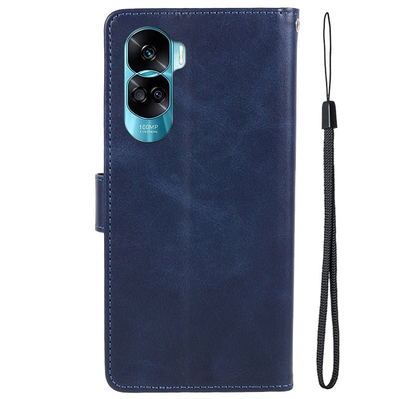 For Honor 90 Lite 5G / X50i 5G Magnetic Clasp Phone Case Calf Texture Leather Wallet Stand Cover