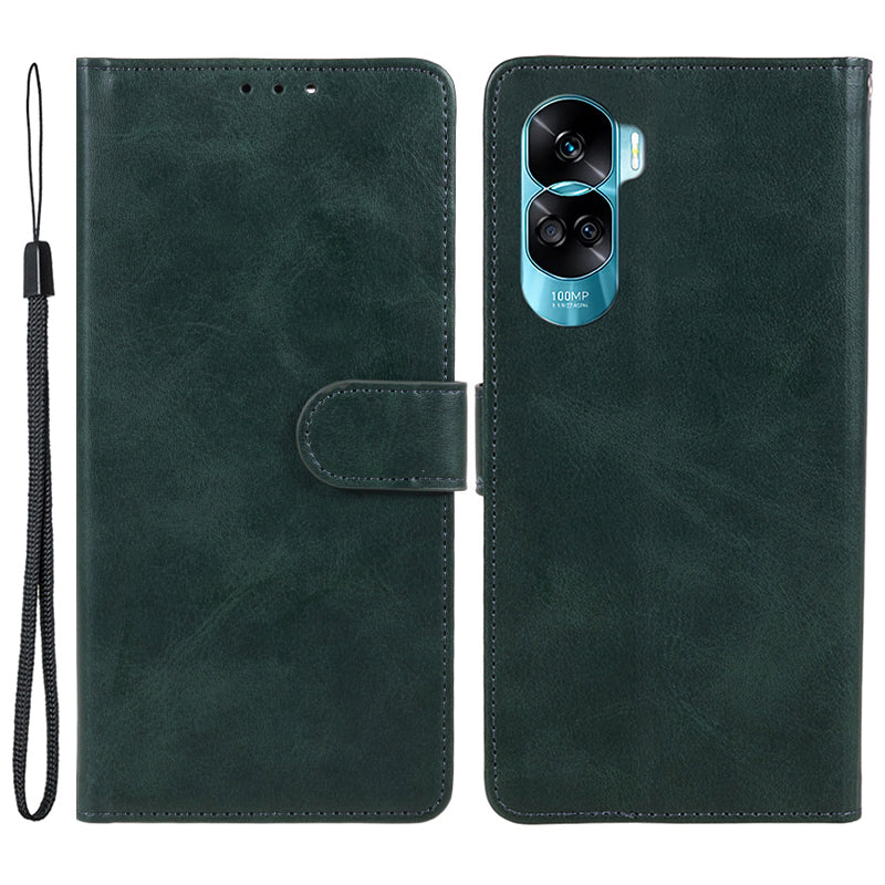 For Honor 90 Lite 5G / X50i 5G Magnetic Clasp Phone Case Calf Texture Leather Wallet Stand Cover
