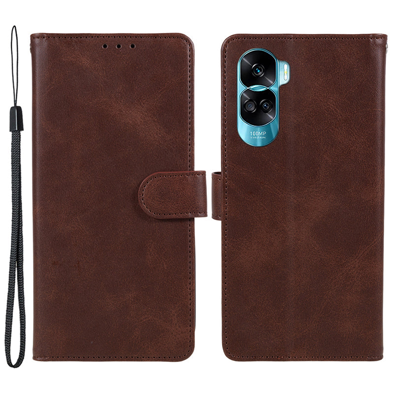 For Honor 90 Lite 5G / X50i 5G Magnetic Clasp Phone Case Calf Texture Leather Wallet Stand Cover
