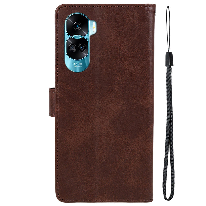 For Honor 90 Lite 5G / X50i 5G Magnetic Clasp Phone Case Calf Texture Leather Wallet Stand Cover