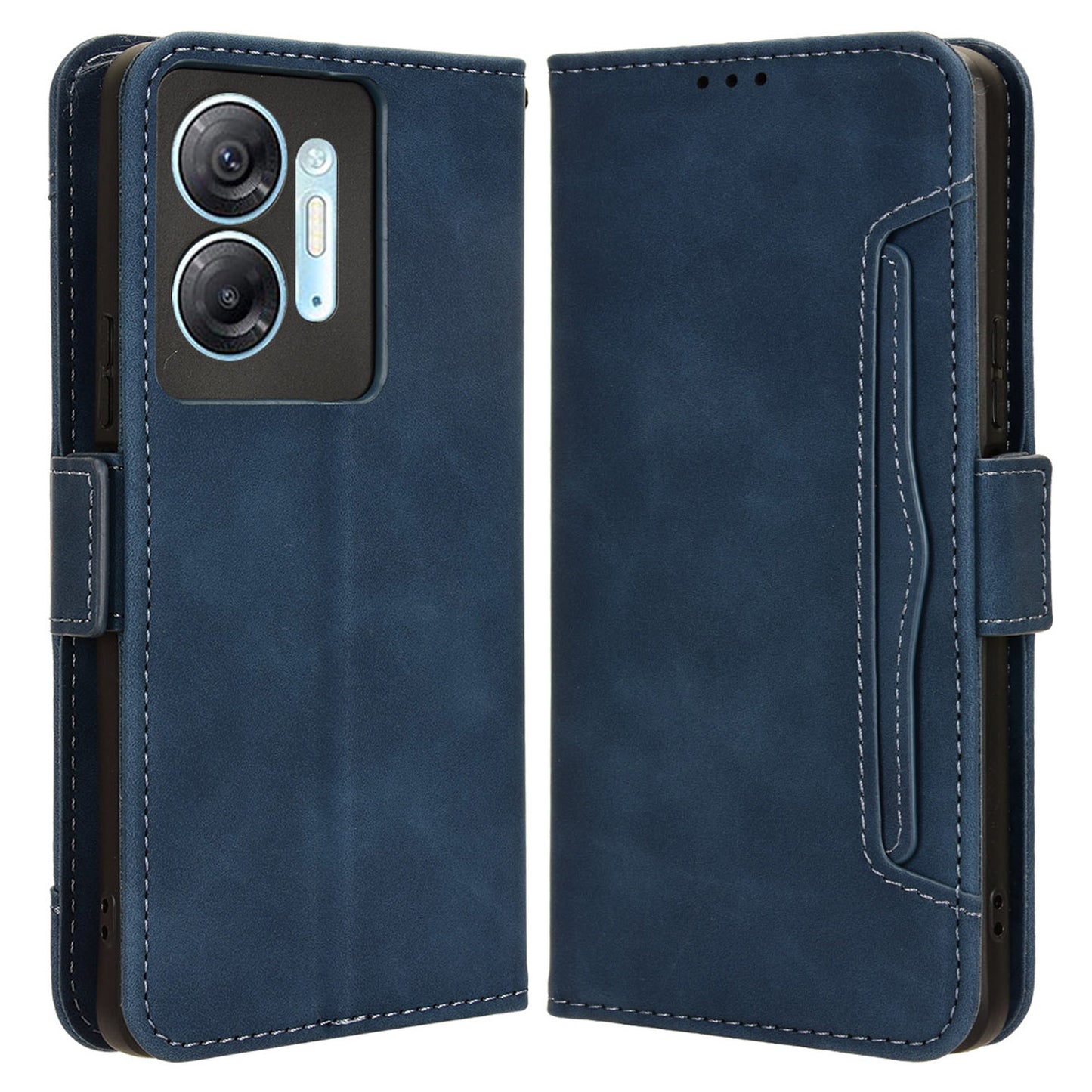 For Infinix Hot 30 5G X6832 Multiple Card Slots Leather Phone Case Wallet Stand Protective Cover