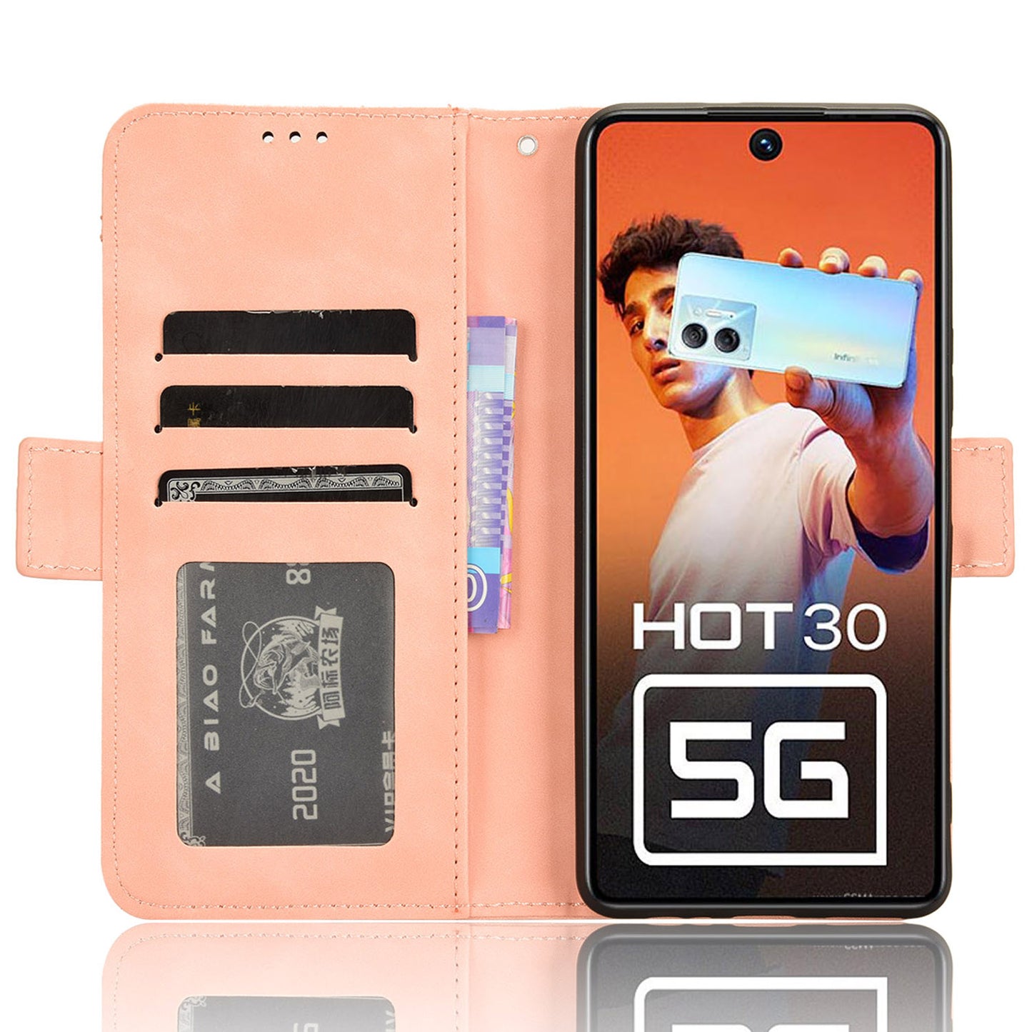 For Infinix Hot 30 5G X6832 Multiple Card Slots Leather Phone Case Wallet Stand Protective Cover