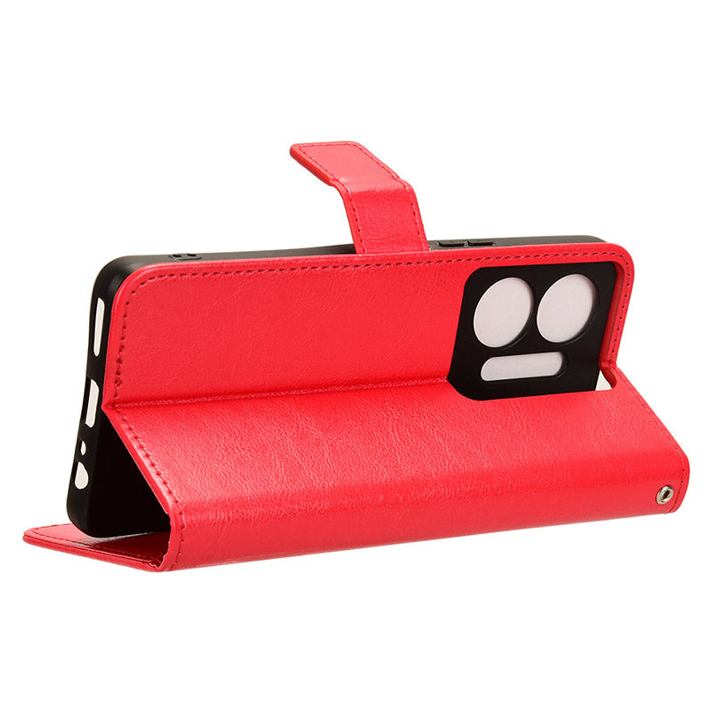 For Infinix Hot 30 5G X6832 Crazy Horse Texture Anti-drop Phone Case PU Leather Wallet Stand Cover