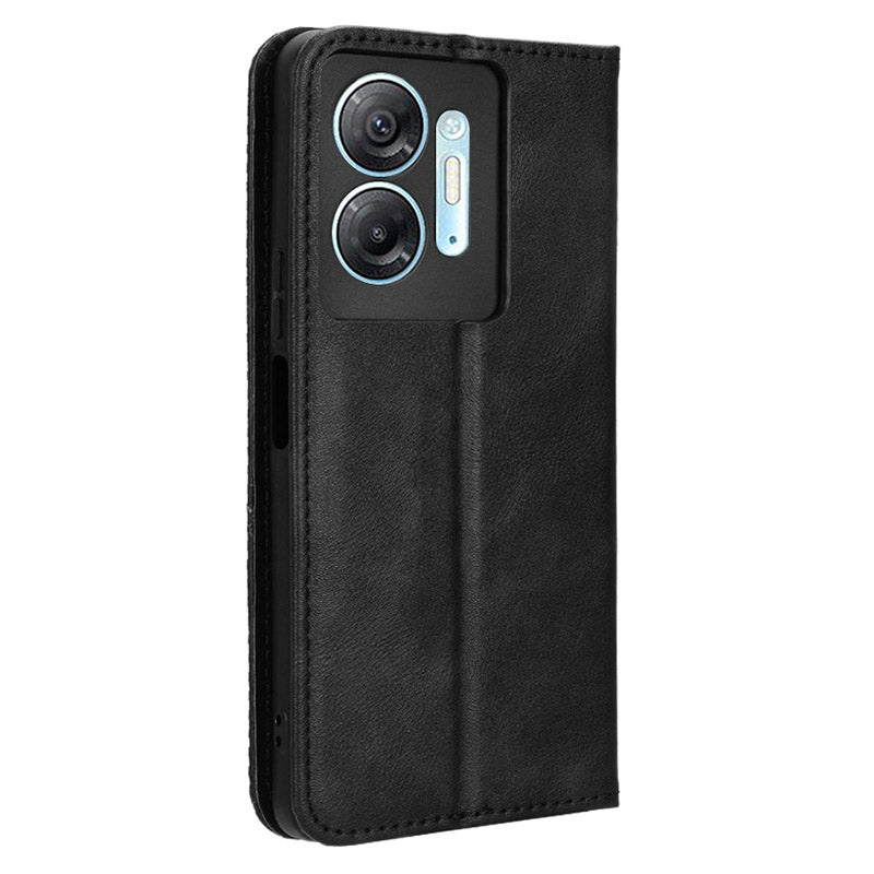 For Infinix Hot 30 5G X6832 Retro Leather Wallet Case Magnetic Closing Stand Phone Cover