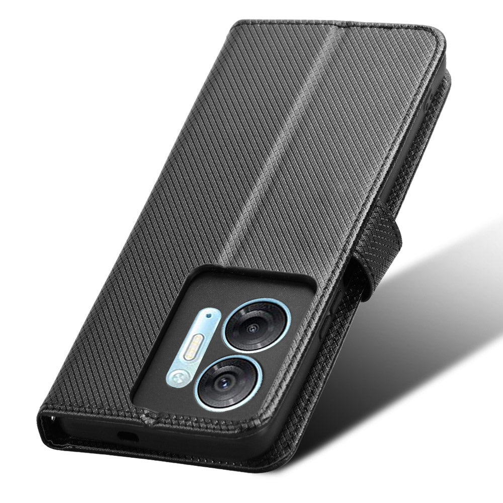 For Infinix Hot 30 5G / X6832 Diamond Texture PU Leather Stand Wallet Phone Case Protective Cover