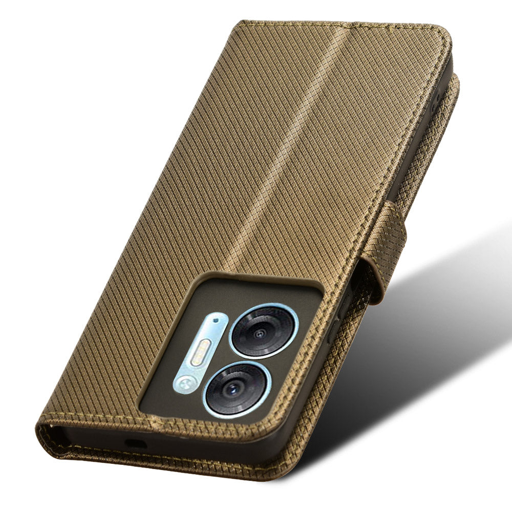 For Infinix Hot 30 5G / X6832 Diamond Texture PU Leather Stand Wallet Phone Case Protective Cover