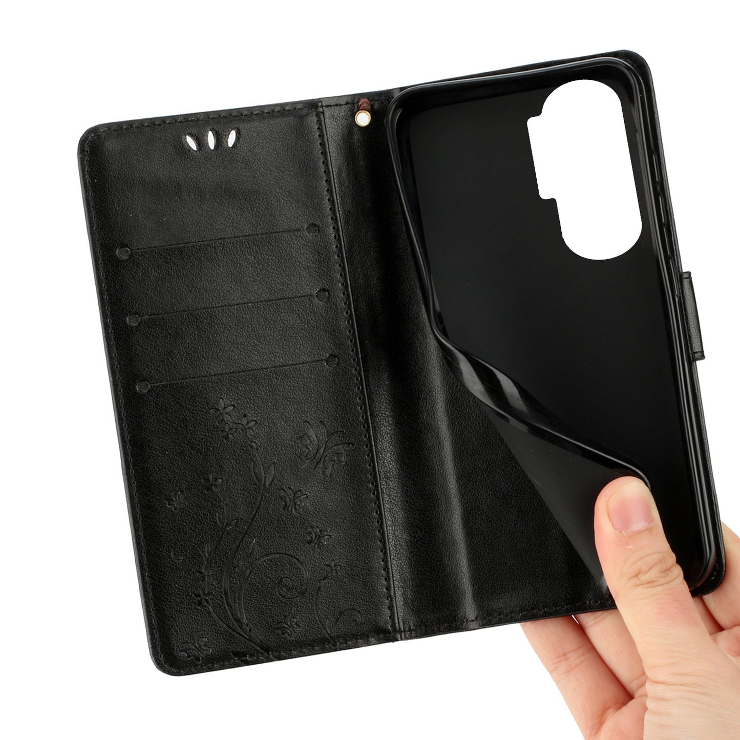 For Honor 90 Lite 5G / X50i 5G PU Leather Wallet Cover Butterfly Imprinted Stand Phone Case